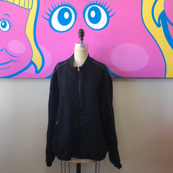 Topman Other - Topman black Metallic Bomber Jacket